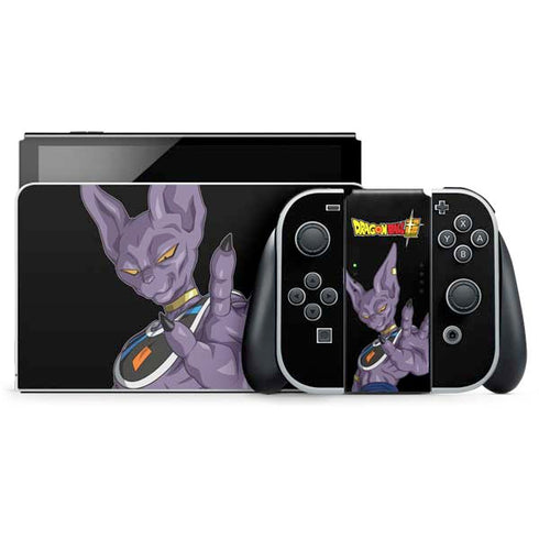 Dragon Ball Super Beerus Portrait Nintendo Switch OLED (2021) Skin